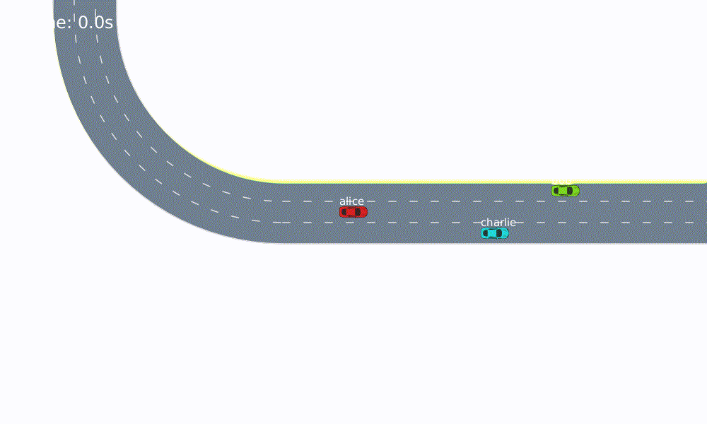 animated stadium with cars